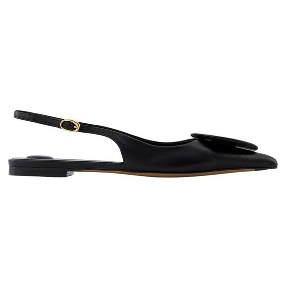 Duelo P Slingbacks - Jacquemus - Leather - Black - Picture 1 of 2